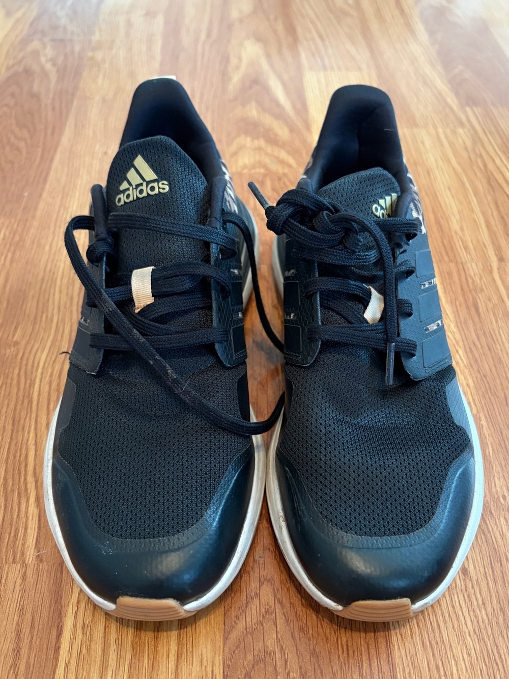 Adidas Black Leopard Print Sneakers Women’s Size 4